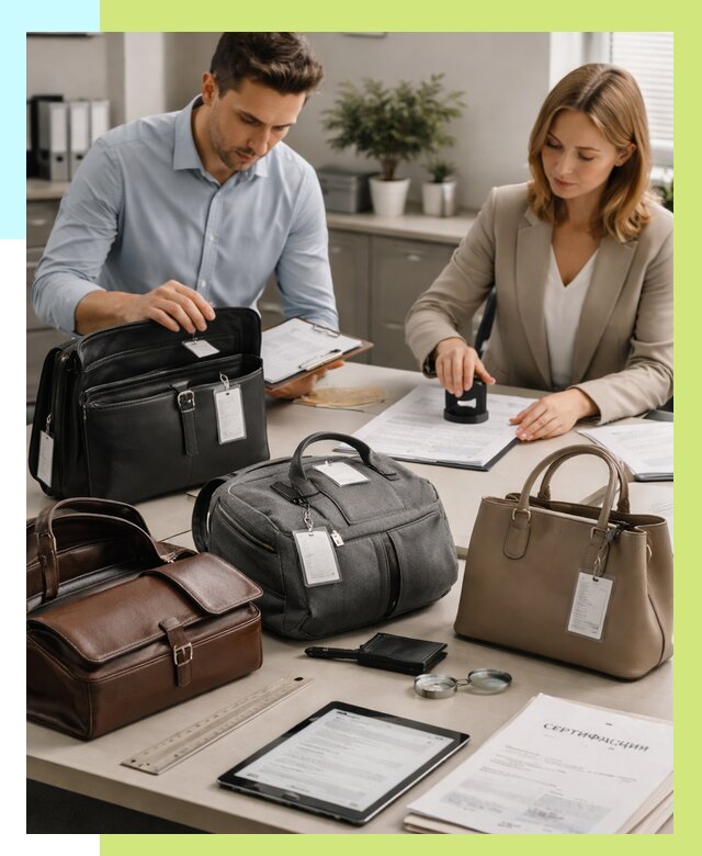 Сертификация сумок в Черемхове от 7820 руб. | Алешин-Чрм