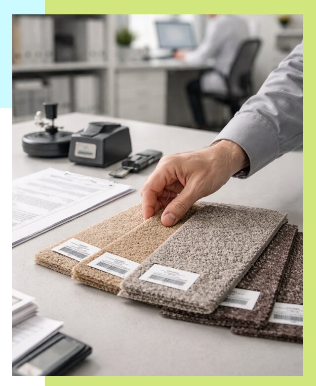 Сертификация ковролина в Черемхове от 15639 р., Алешин-Чрм