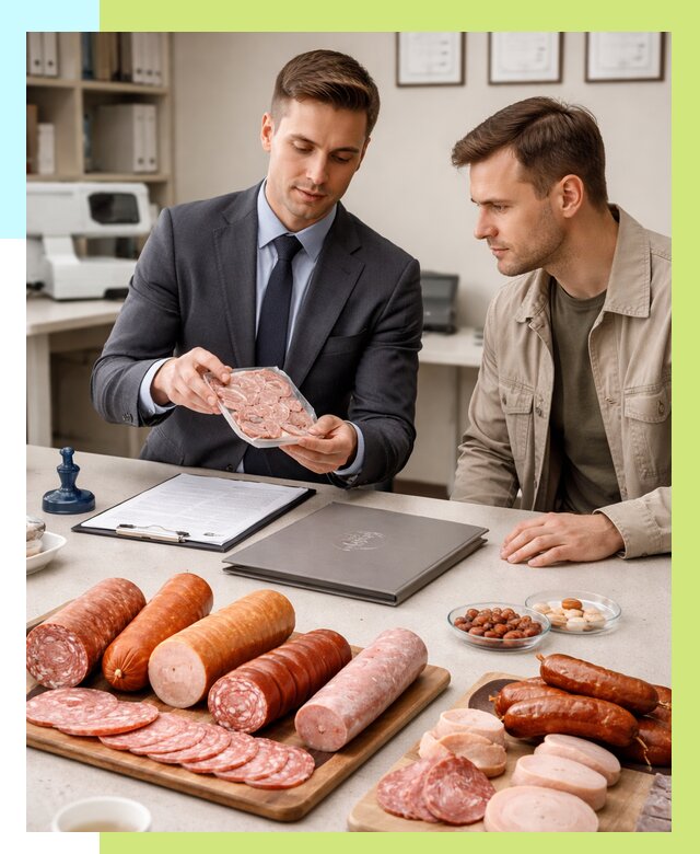 Сертификация колбасных изделий в Черемхове от 7820 р. | Алешин-Чрм