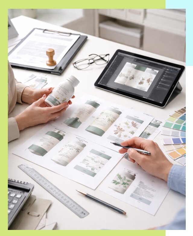 Профессиональная разработка дизайна и текста этикетки продукции в Черемхове