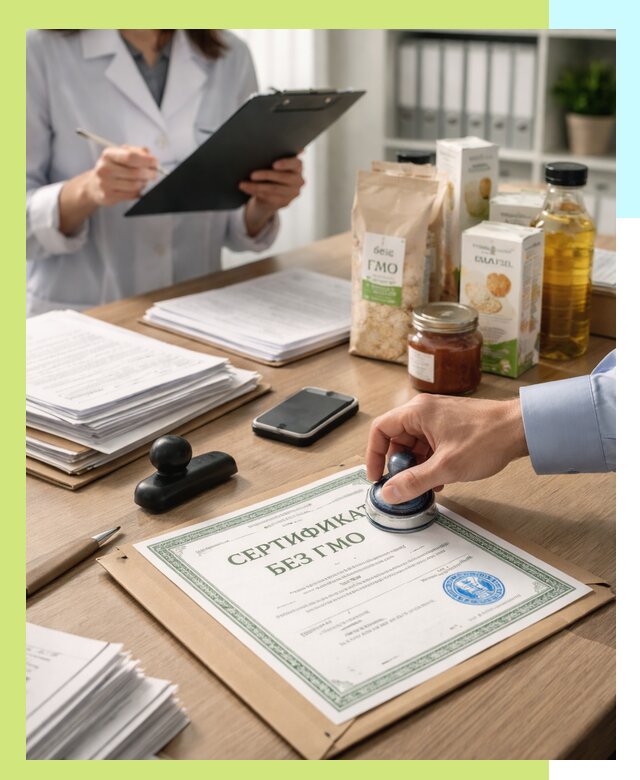 Получение сертификата Без ГМО для продукции в Черемхове