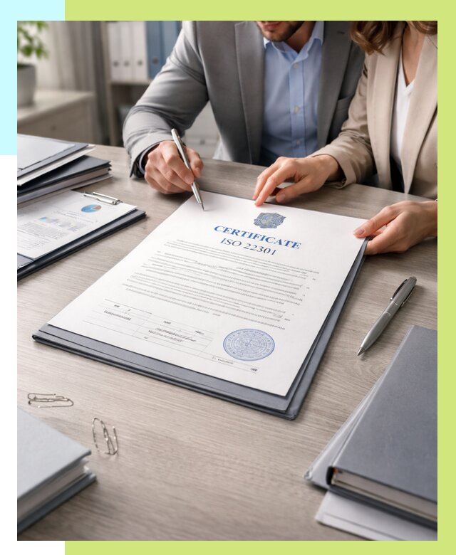 Сертификат ISO 22301 в Черемхове от 46917 р. | Алешин-Чрм срочно